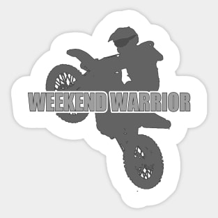 Motocross Dirt Bike Racing Sport - Weekend Warrior Sticker